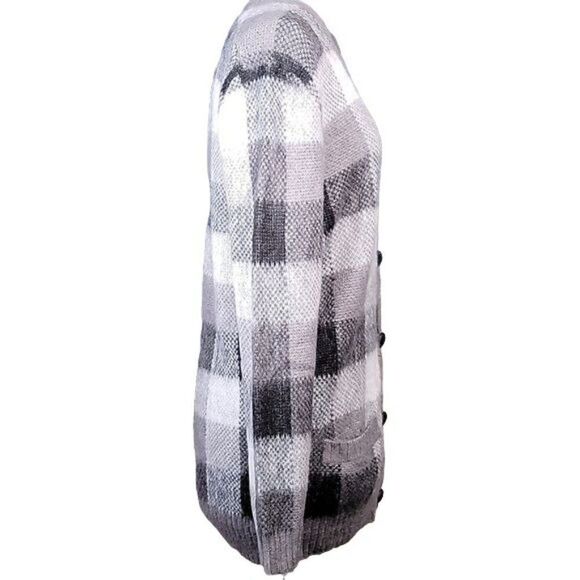 Eddie Bauer & Ilaria Urbinati Plaid Cardigan Sz S - Picture 4 of 13
